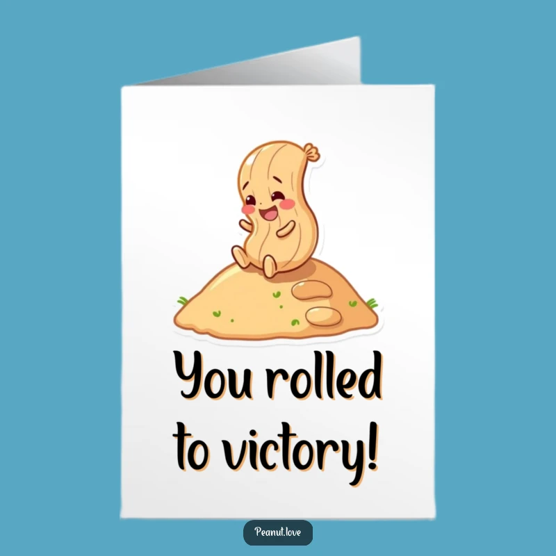 Free Printable Rolling Peanut Congratulations Card - Enthusiastic Downloadable Gift