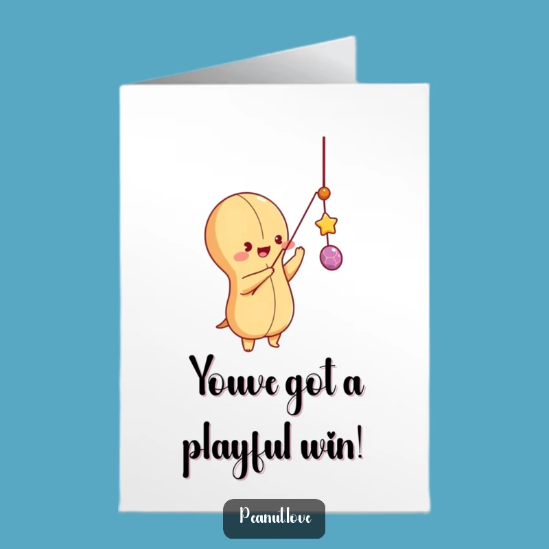 Free Printable Playful Peanut Congratulations Card - Joyful Downloadable Gift