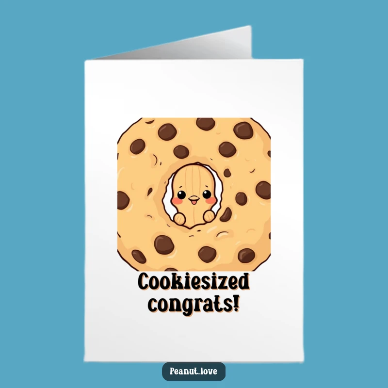Yummy Free Printable Congrats Card: Cookie Peanut Surprise, Downloadable Sweet Gift