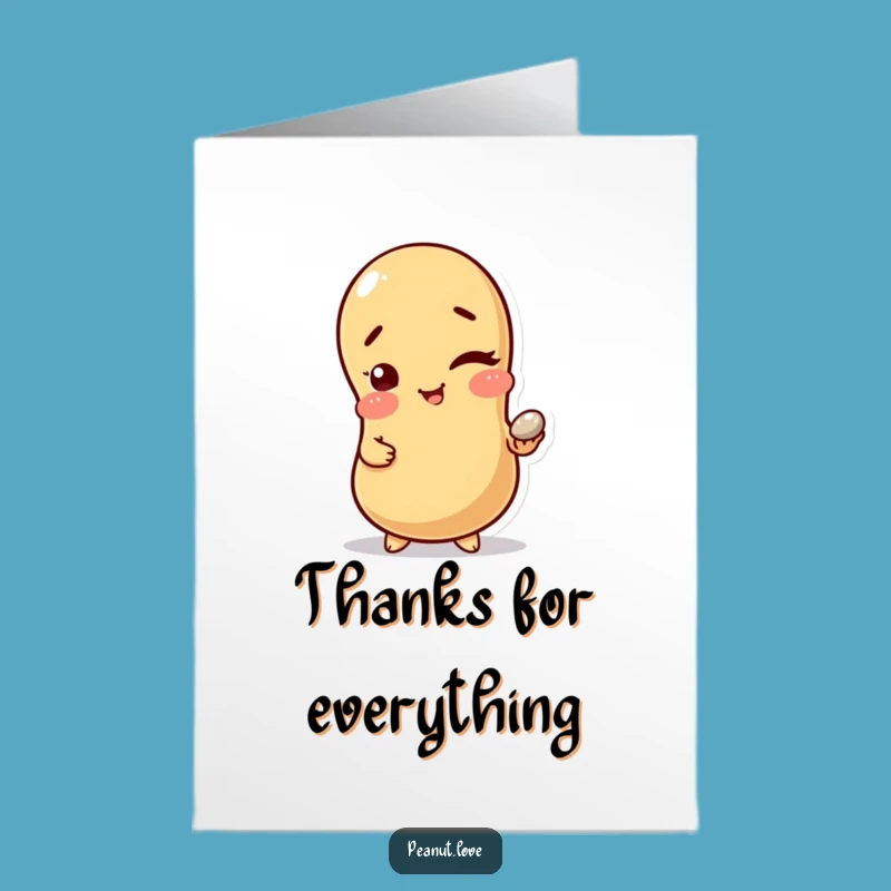 Free Printable Pebble Thanks Card - Funny Downloadable Little Gem Gift!