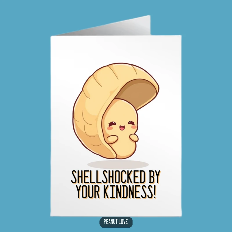Free Printable Thank You Card: Shy Peanut's Thanks, Heartfelt Downloadable Gift!