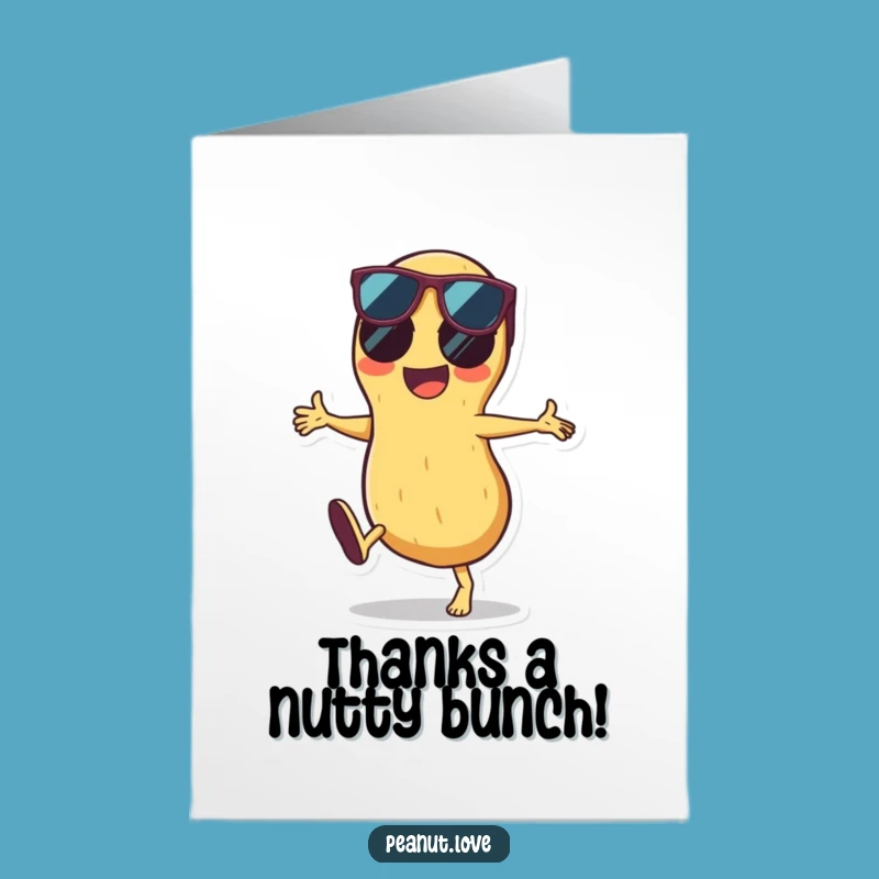 Free Printable Thank You Card: Cool Peanut Cartwheel - Express Gratitude Hilariously