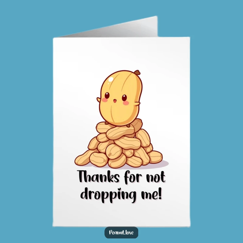 Free Printable Thank You Card: Peanut's Balancing Act, Funny Downloadable Gift!