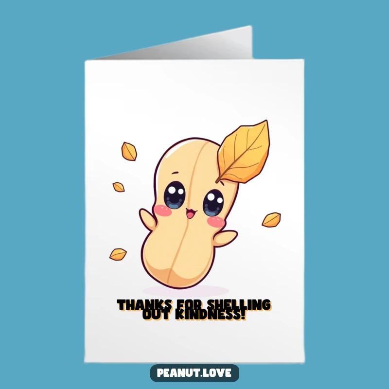 Free Printable Thank You Card: Surprised Peanut's Gratitude, Funny Downloadable Gift