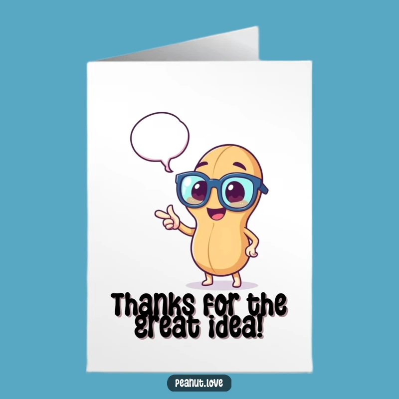 Free Printable Thank You Card: Smart Peanut's Thanks, Witty Downloadable Gift!