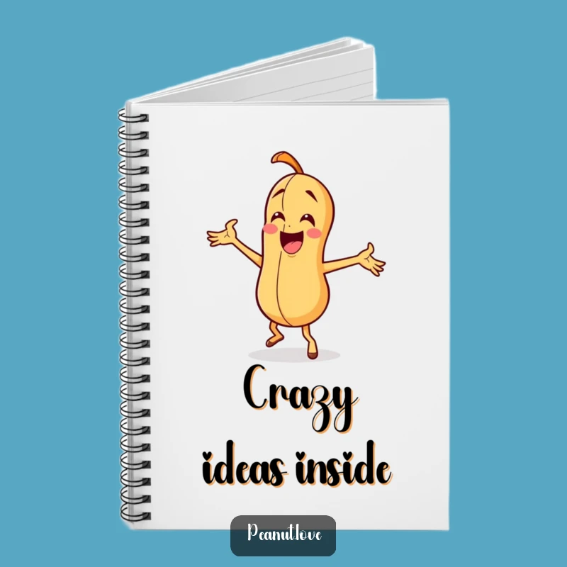 Funny Dancing Peanut Notebook - Dance Through Your Notes