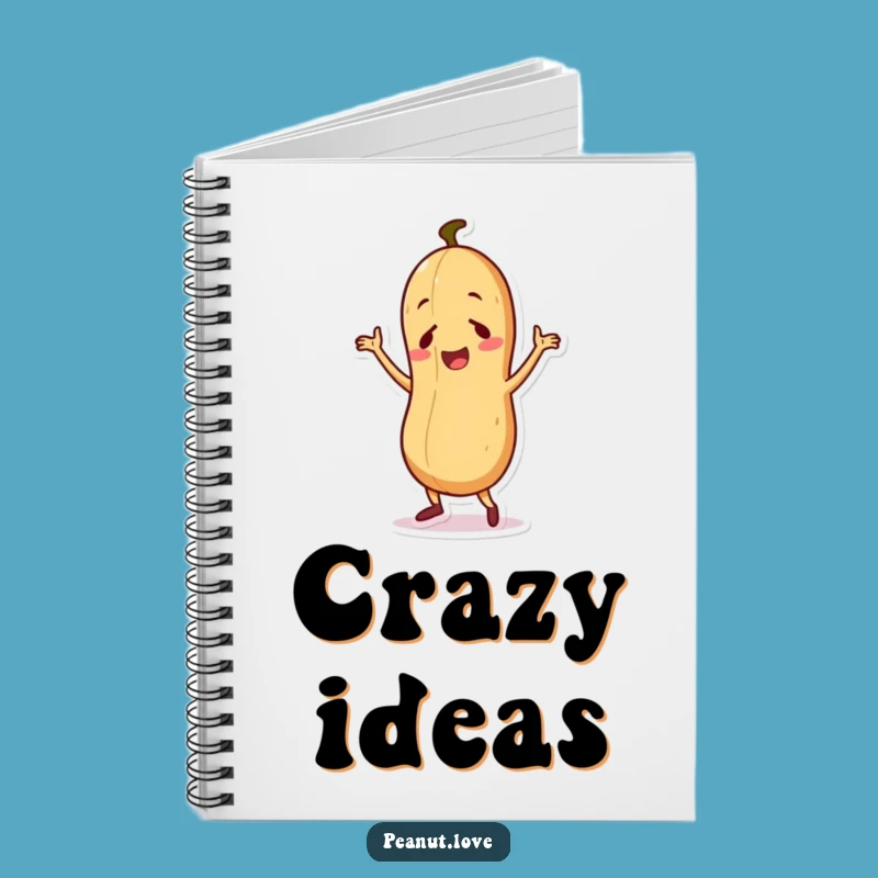 Funny Dancing Peanut Notebook - Jot Down Your Moves Hilariously