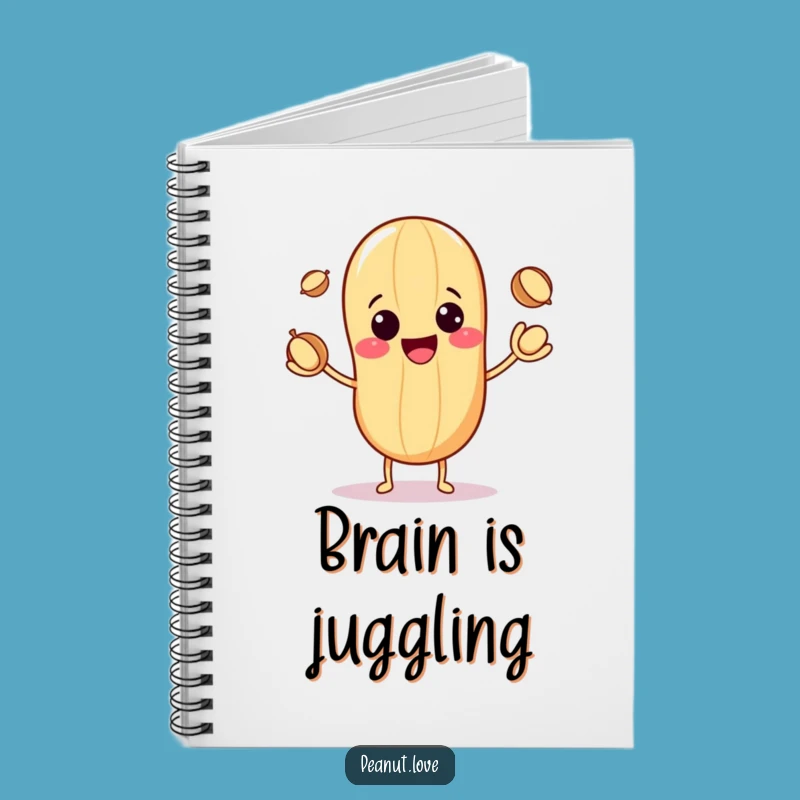 Funny Kawaii Peanut Juggler Notebook: Jot Down Ideas with Joy, Fun Gift