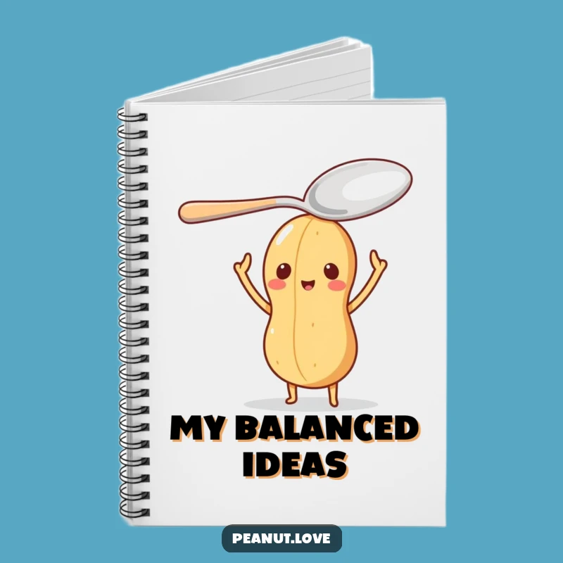 Funny Peanut Focus Notebook: Character Journal for Balanced Ideas
