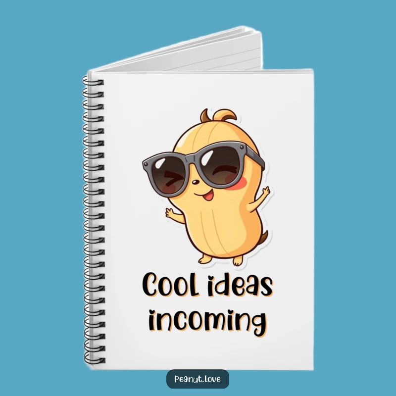 Funny Playful Peanut Notebook - Jot Down Cool Ideas: A Chic Funny Gift