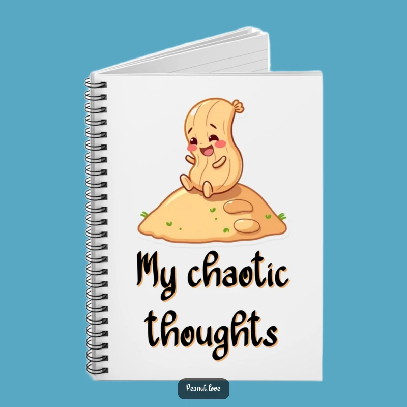 Funny Rolling Peanut Notebook: Ideas in Motion Journal, Creative Funny Gift