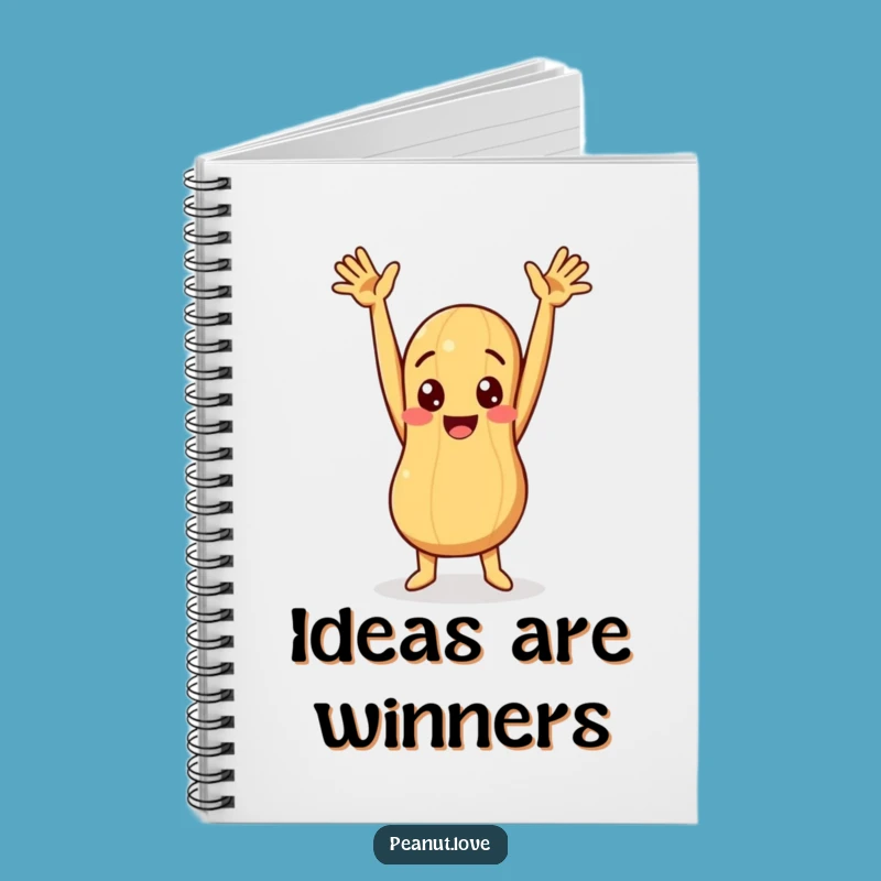 Funny Peanut Celebration Notebook: Joyful Pose Journal