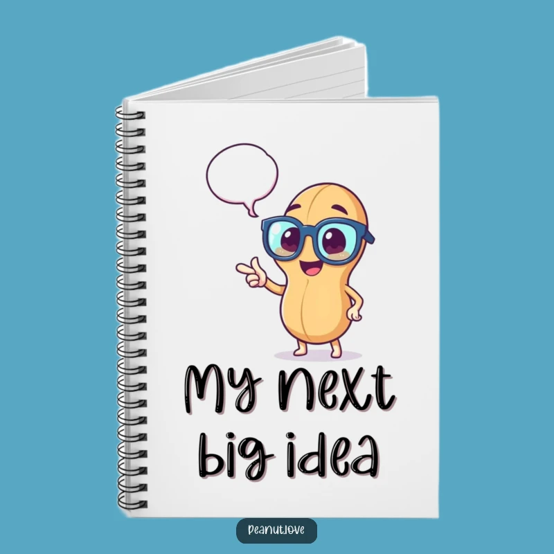 Funny Peanut Thinker Notebook: Peppy Peanut Journal, Write Smart, Ideal Funny Gift