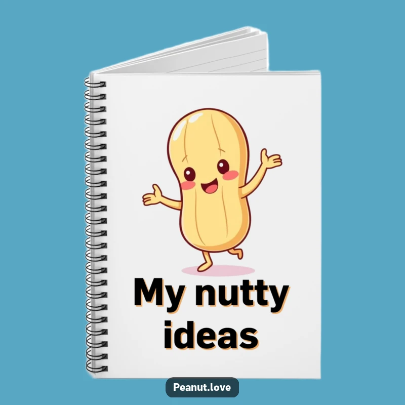 Funny Peanut Notebook: Giggling Character Journal for Happy Ideas