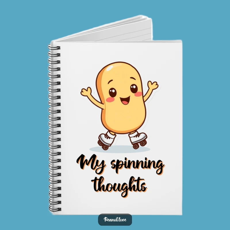 Funny Peanut Roller Skater Notebook: Hilarious Nutty Journal for Skating Ideas and Notes