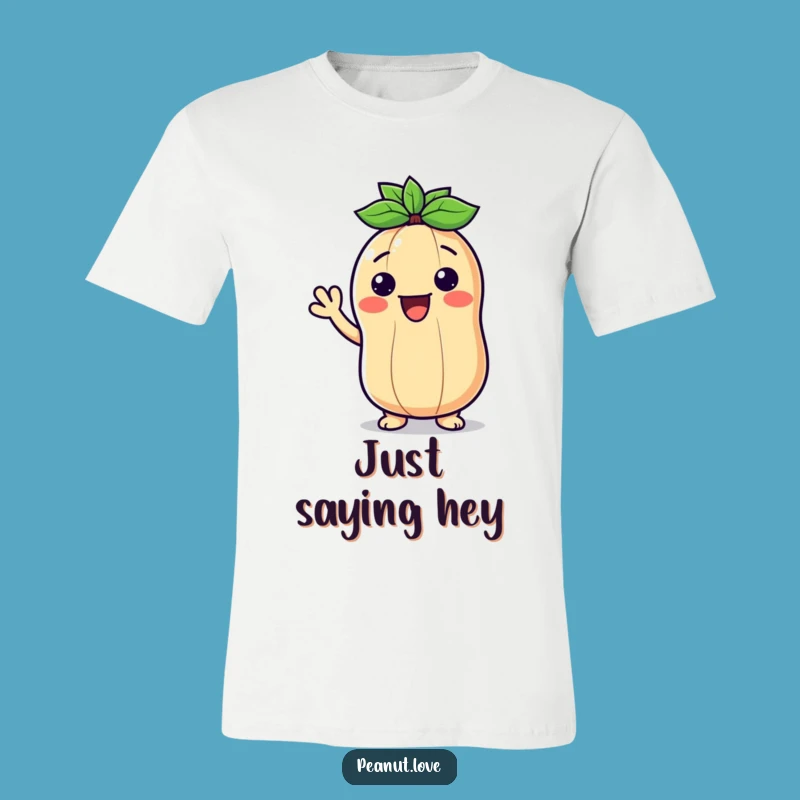 Funny Friendly Peanut Wave Tee - Wear Your Cheerful Greeting