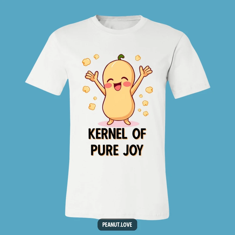 Funny Giggling Peanut T-Shirt - Joyful Snack Cartoon Tee Gift
