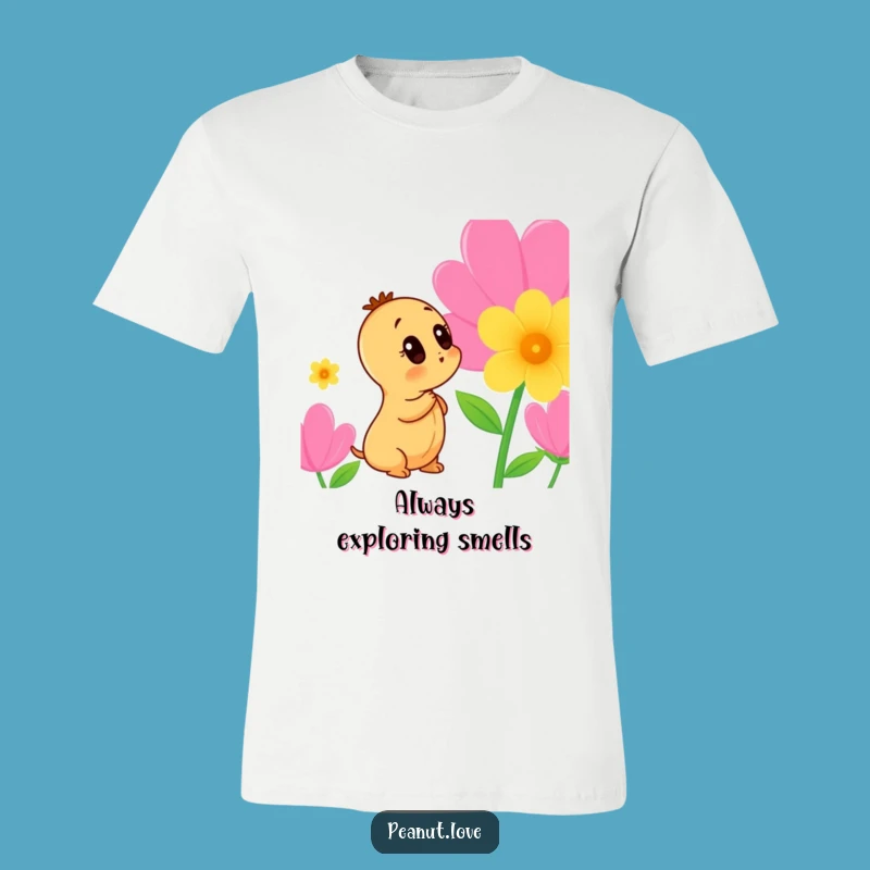 Funny Peanut Flower T-Shirt: Curious Explorer - Hilarious Funny Gift for Outdoor Enthusiasts!