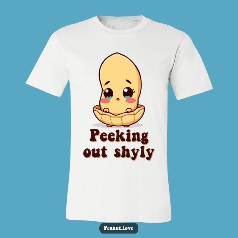 Funny Surprised Peanut T-Shirt: Shell Surprise Humor Apparel, Great Funny Gift