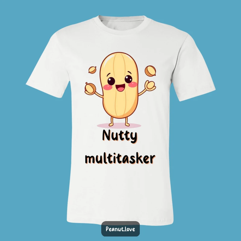 Funny Kawaii Peanut Juggler T-Shirt: Cute & Skillful, Hilarious Gift Idea