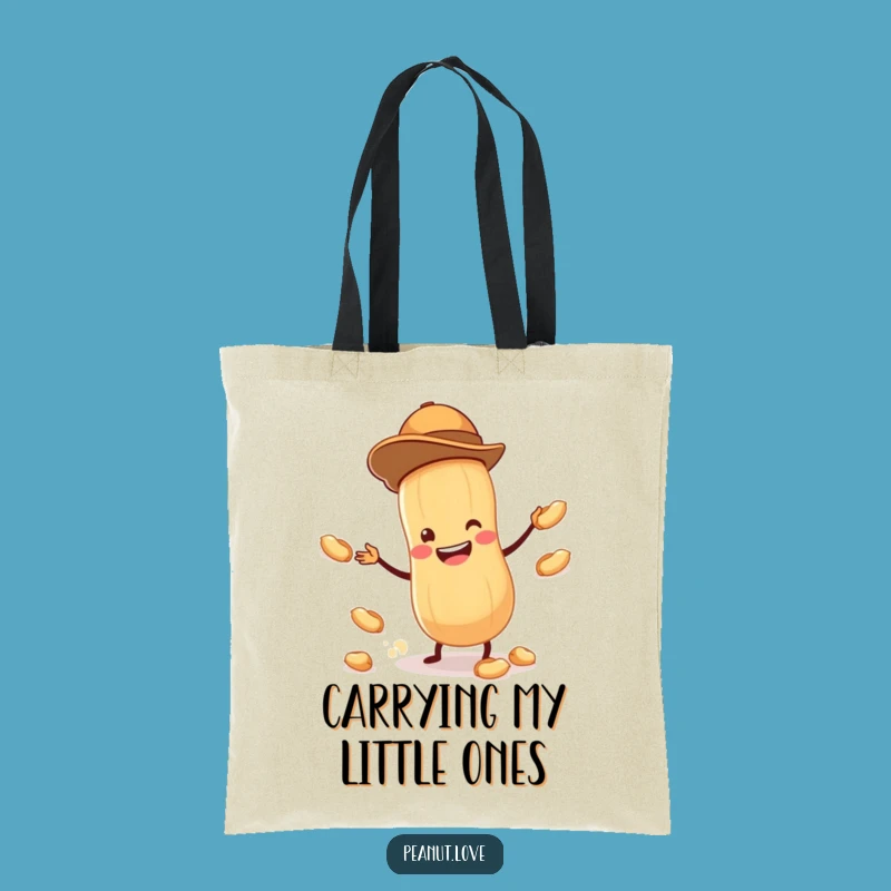 Funny Peanut Juggler Tote Bag: Tiny Peanut Accessory, Stylish & Hilarious, Perfect Funny Gift