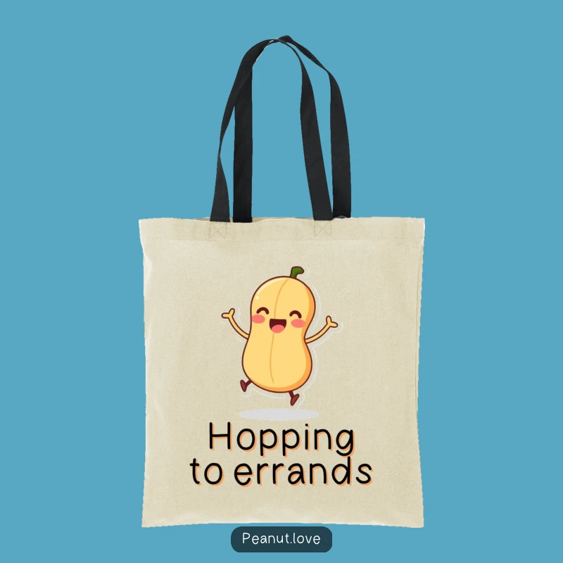 Funny Jumping Peanut Tote Bag - Energetic Accessory, Perfect Gift for Go-Getters