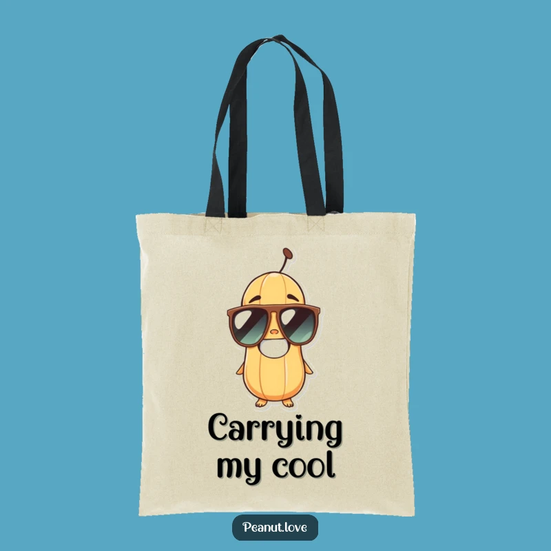 Funny Peanut Sunglasses Tote Bag - Chic & Hilarious Everyday Carry