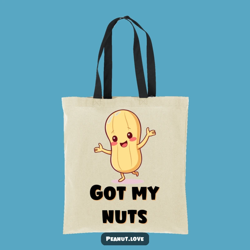 Funny Peanut Tote Bag: Giggling Character Accessory for Everyday Fun