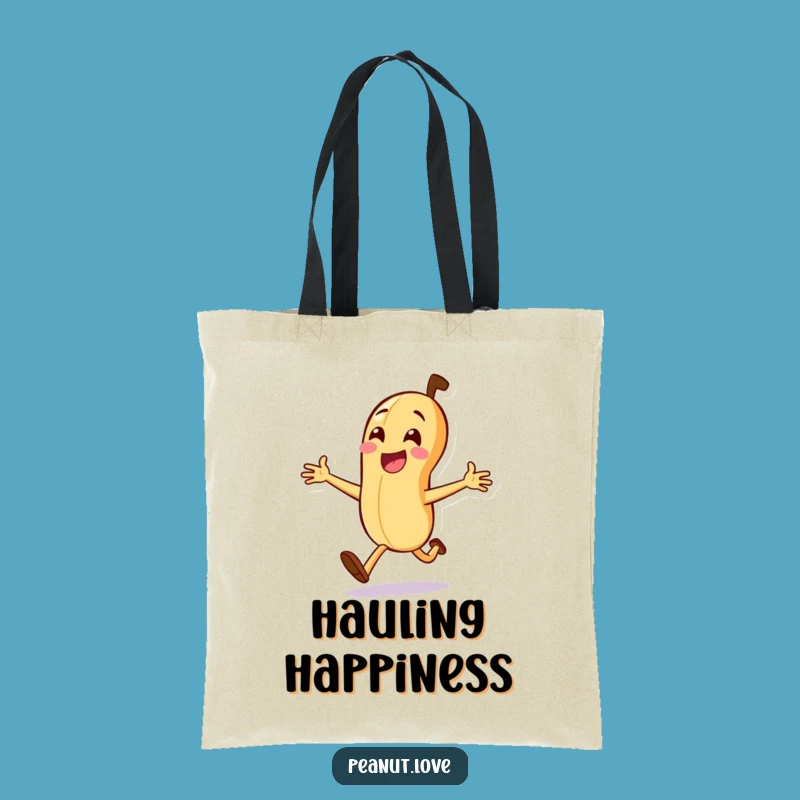 Funny Peanut Sprint Tote Bag: Carry Your Gear with Nutty Enthusiasm