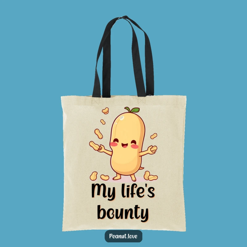 Funny Kawaii Peanut Juggling Tote Bag - Carry Your Fun Everywhere