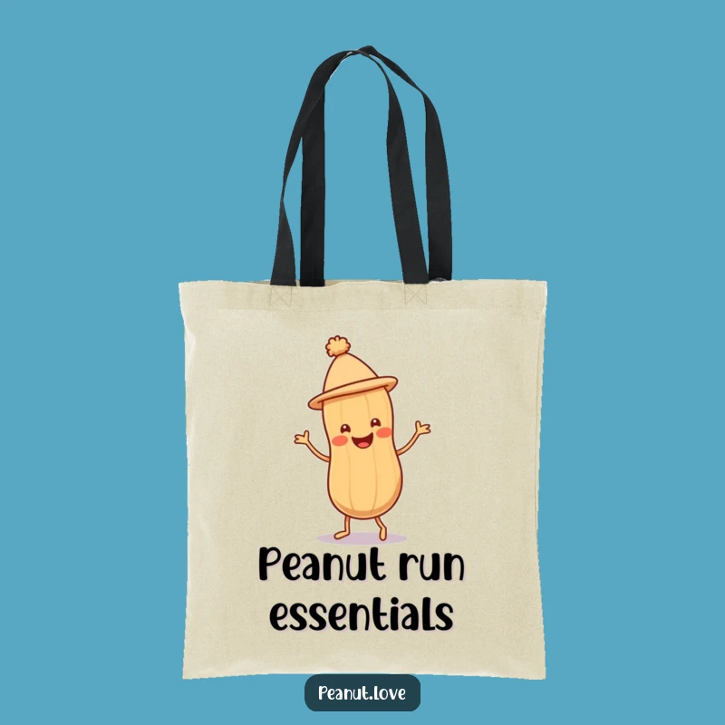 Funny Peanut Jig Tote Bag: Character Carryall, Chic Funny Gift